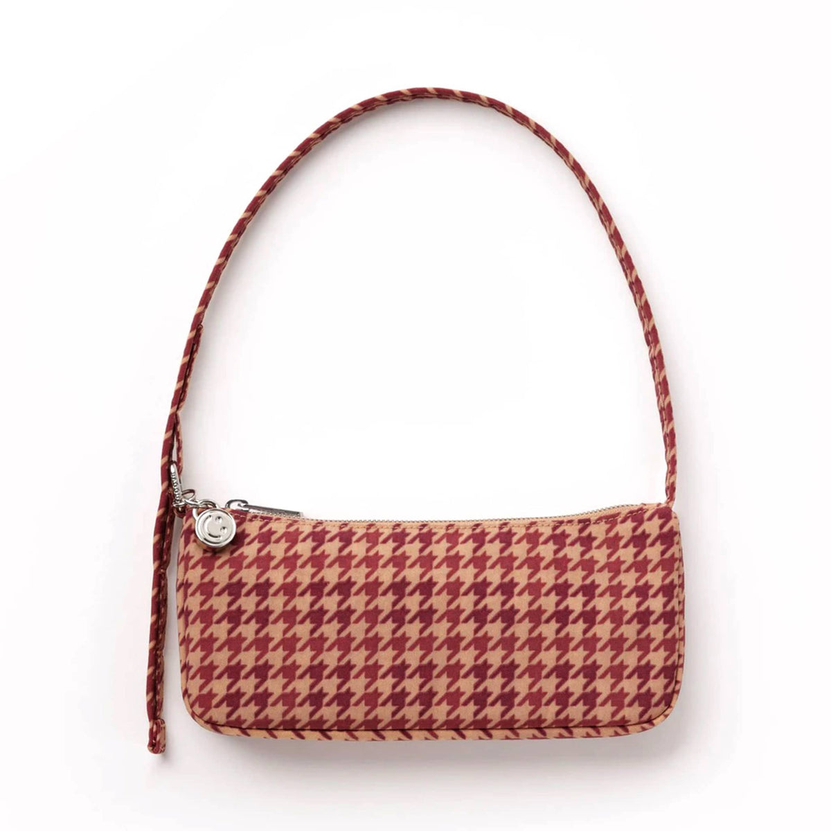 BAGGU Nylon Pochette in Tan Houndstooth – Annie's Blue Ribbon