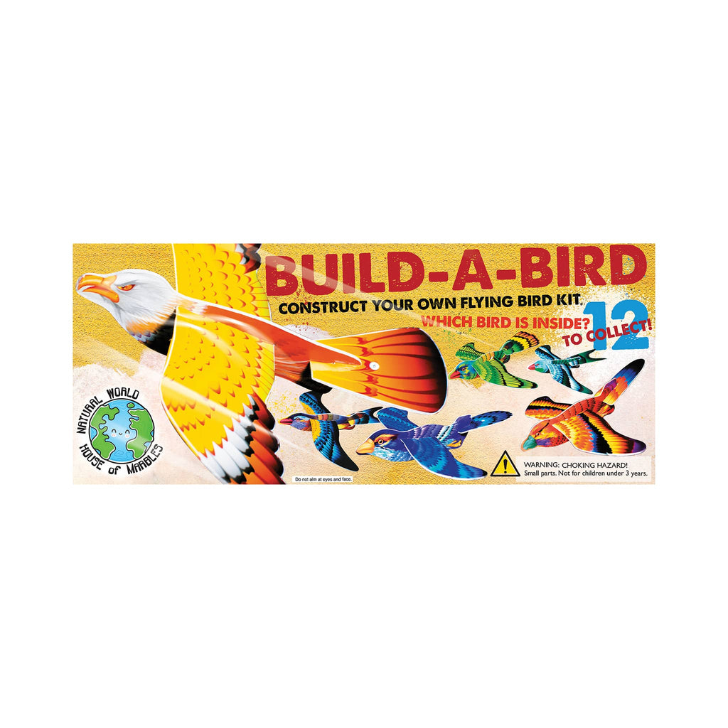 House of Marbles Build-A-Bird flying bird kit packaging front view.