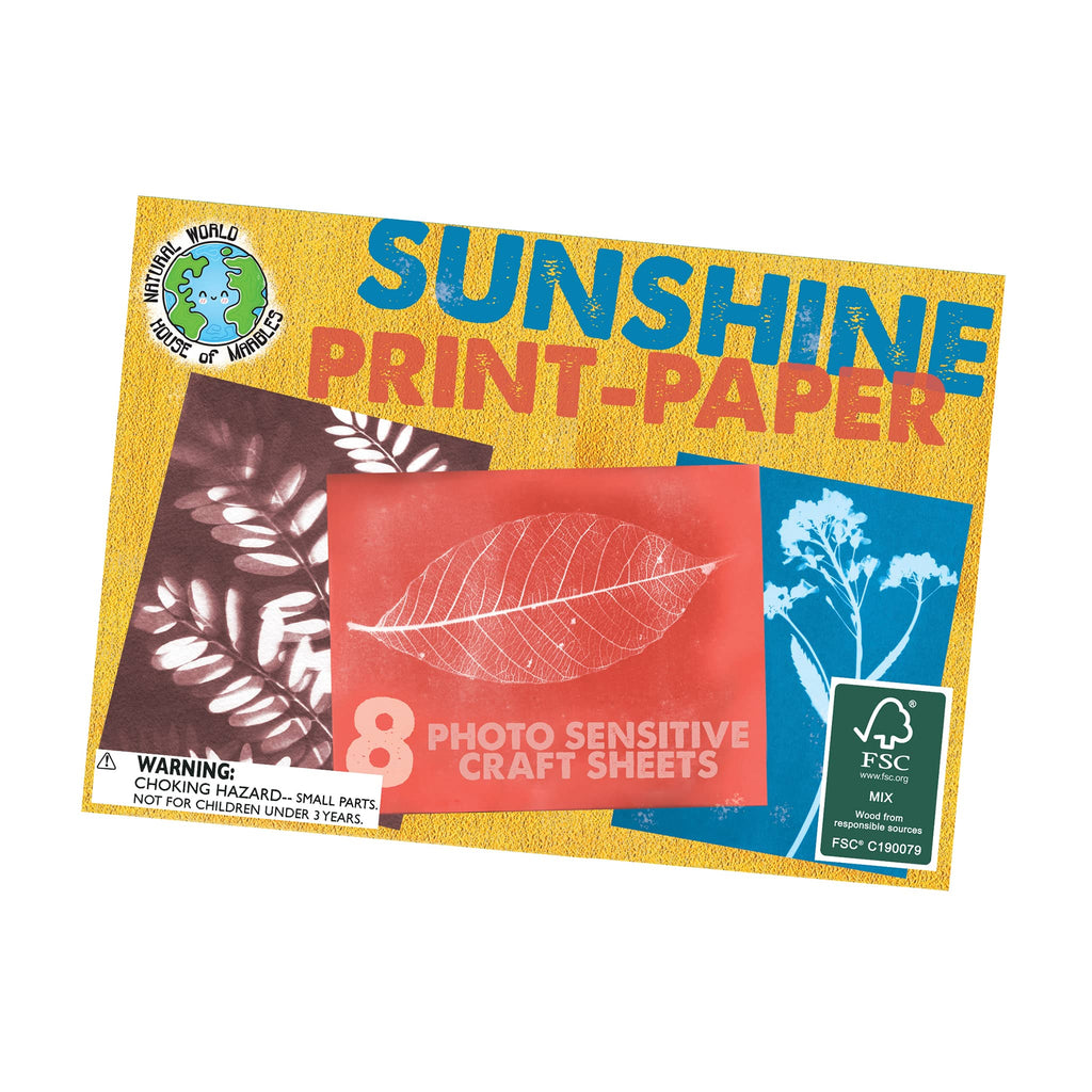 House of Marbles Sunshine Print Paper Kit in packaging, front view.