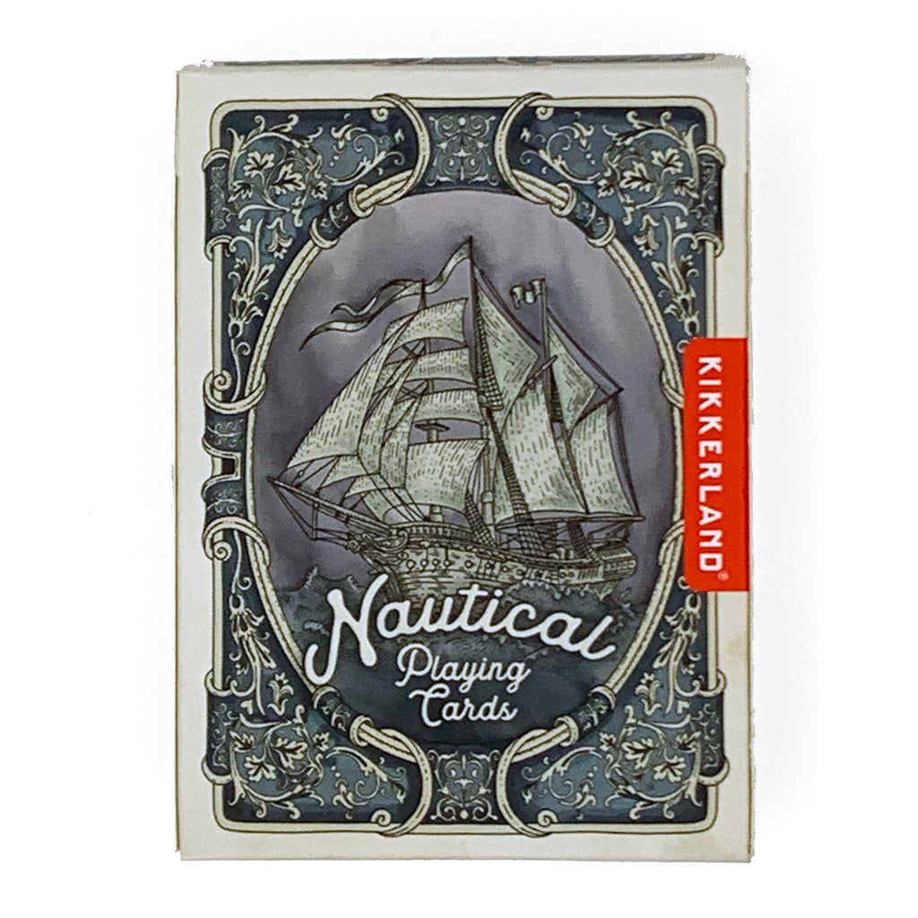 kikkerland nautical playing cards
