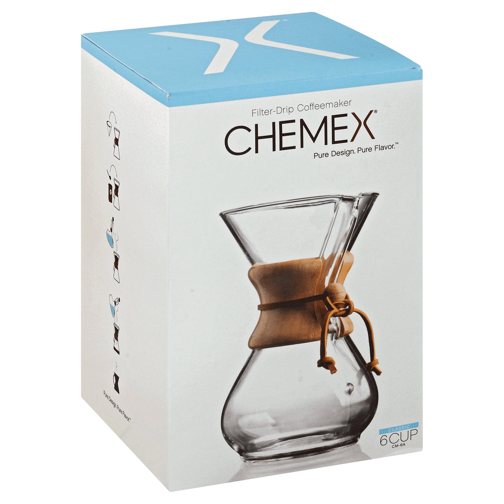 chemex classic 6 cup coffeemaker box