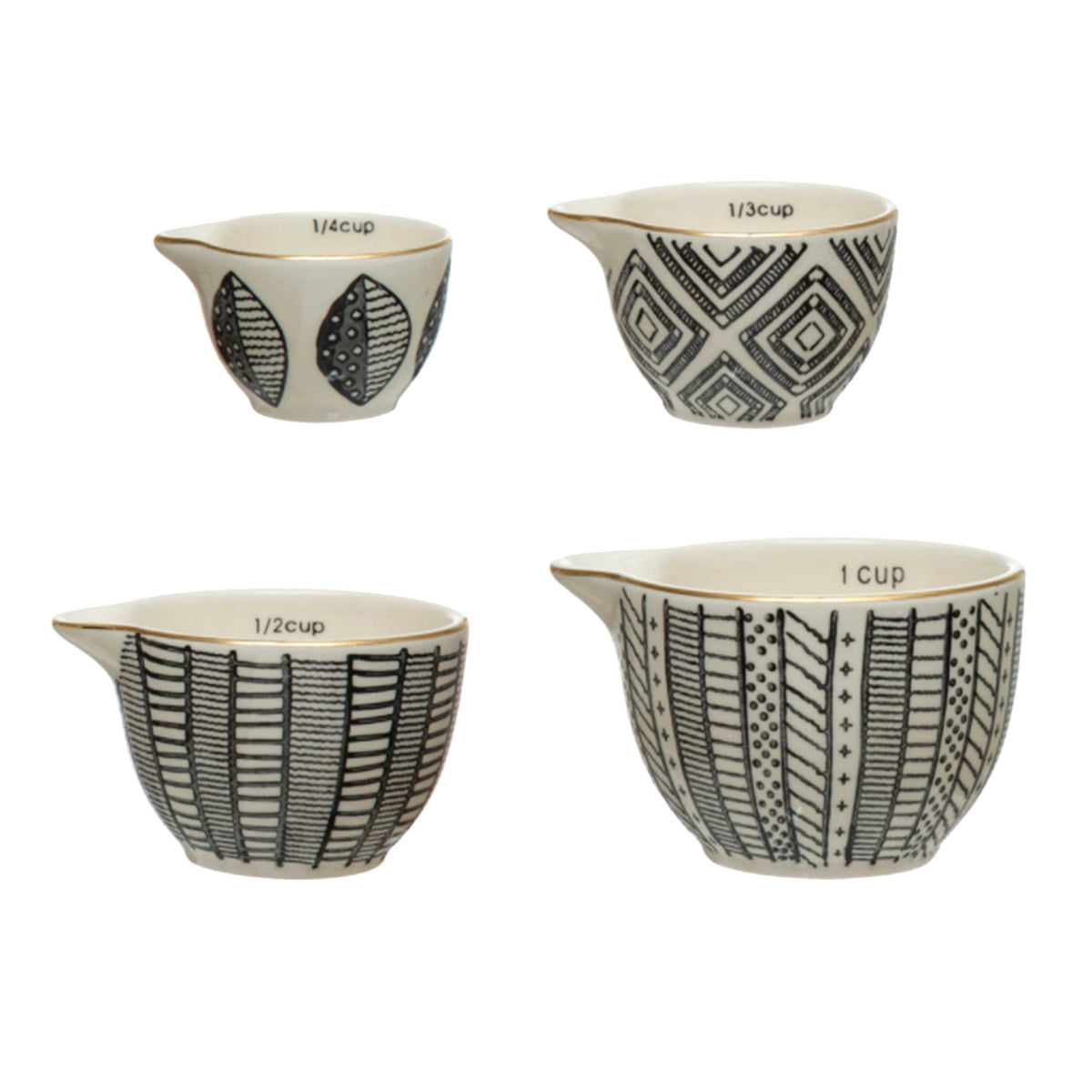 Stoneware Measuring Cups, Set of 4 – To The Nines Manitowish Waters