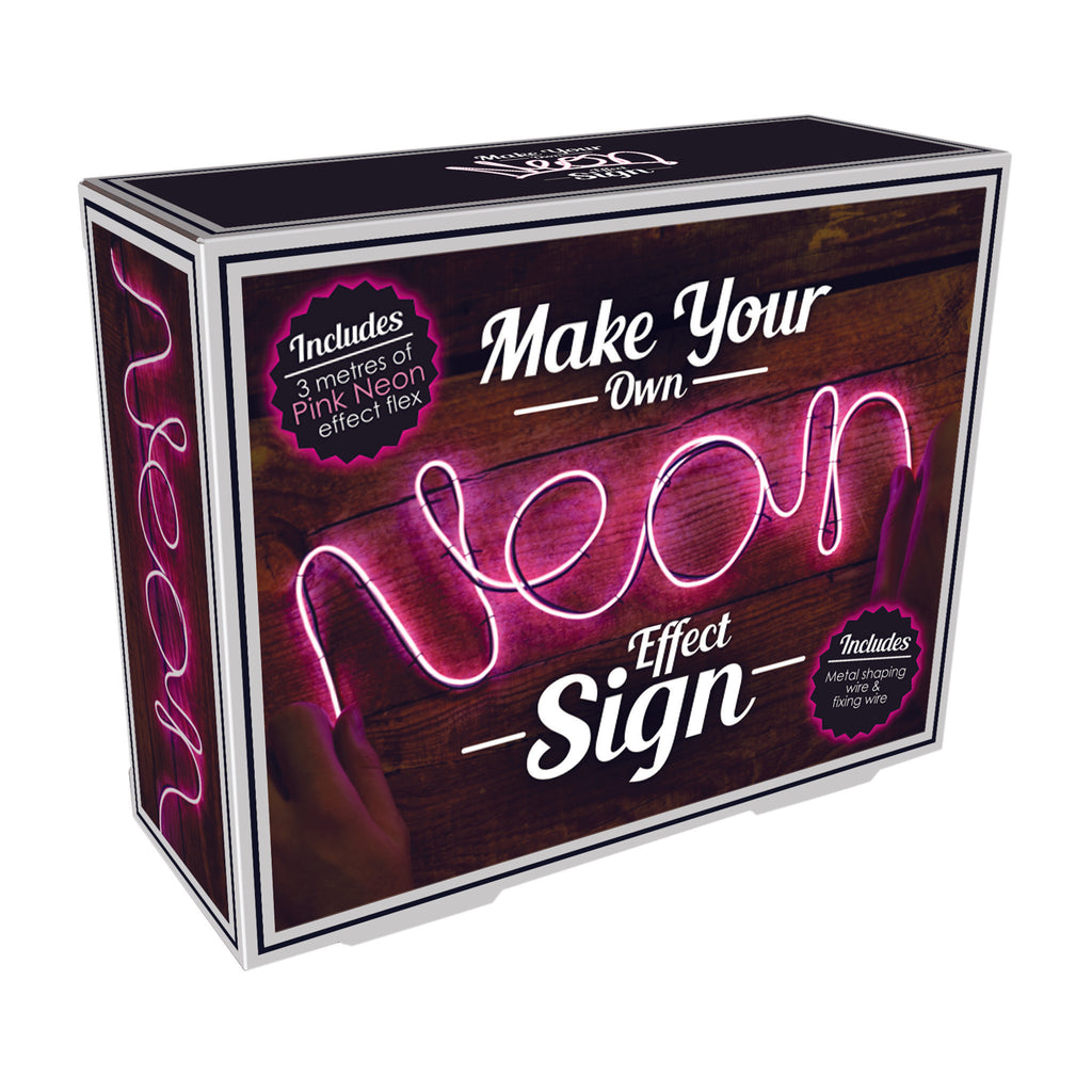 iscream pink diy neon effect sign kit box