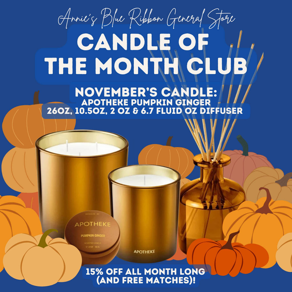 September 2025 Candle of the Month Club selection is Literie Bodega Coffee in 2 sizes.