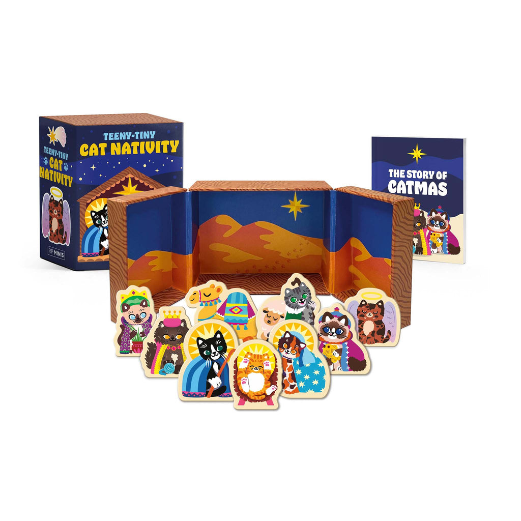 hachette teeny tiny cat nativity