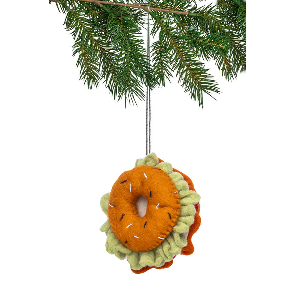 silk road bagel lox ornament