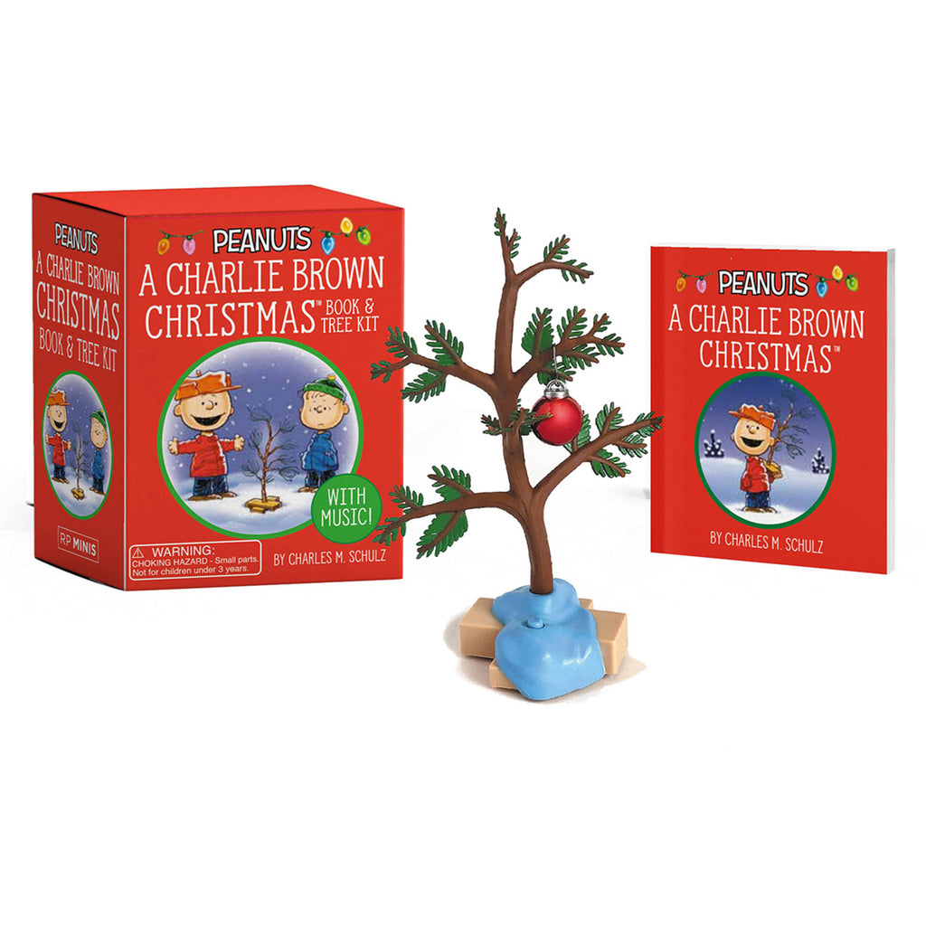 hachette charlie brown christmas book and tree kit