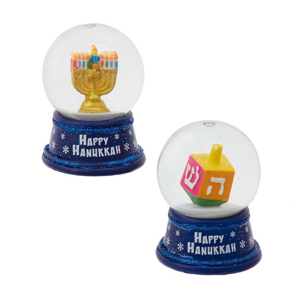 kurt adler happy hannukah water globes