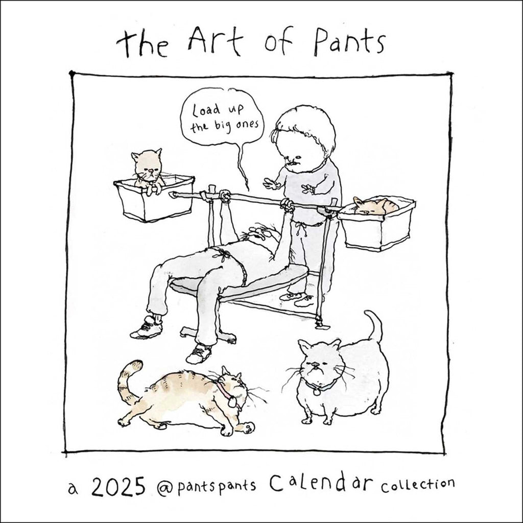 simon schuster the art of pants 2025 wall calendar