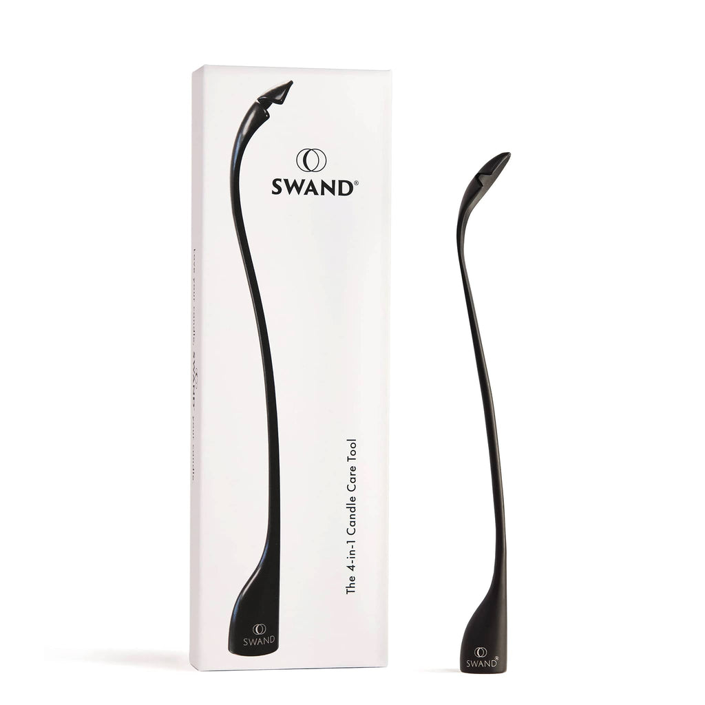 SWAND four in one candle care tool in a black finish with box packaging.