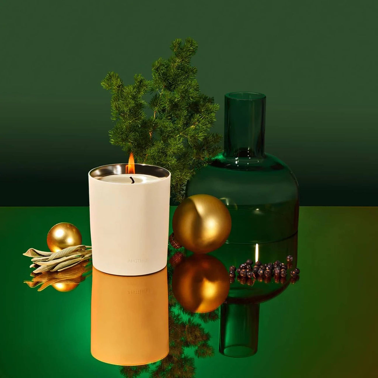 Apotheke Black Cypress Ceramic Scented Candle - Thumbnail 2