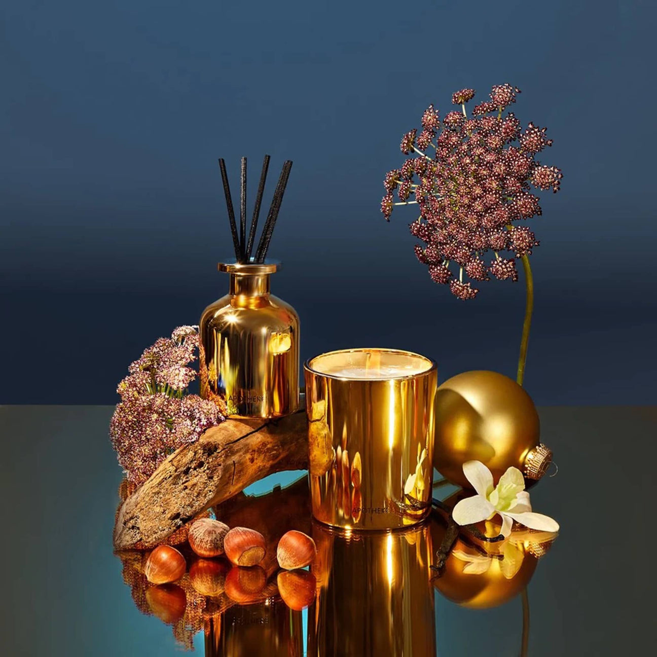 APOTHEKE Cardamom Chestnut Mini Candle and Diffuser Duo - Thumbnail 2