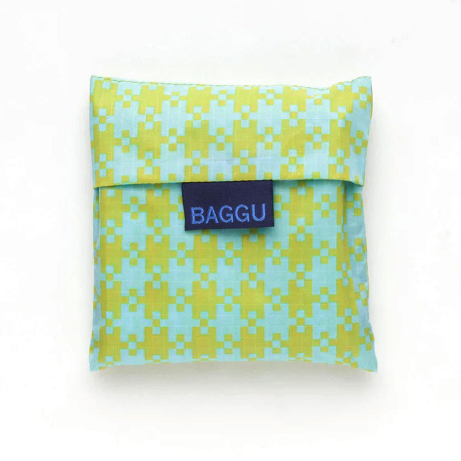 Baggu Reusable Standard Shopping Bag in Rose Pixel Gingham