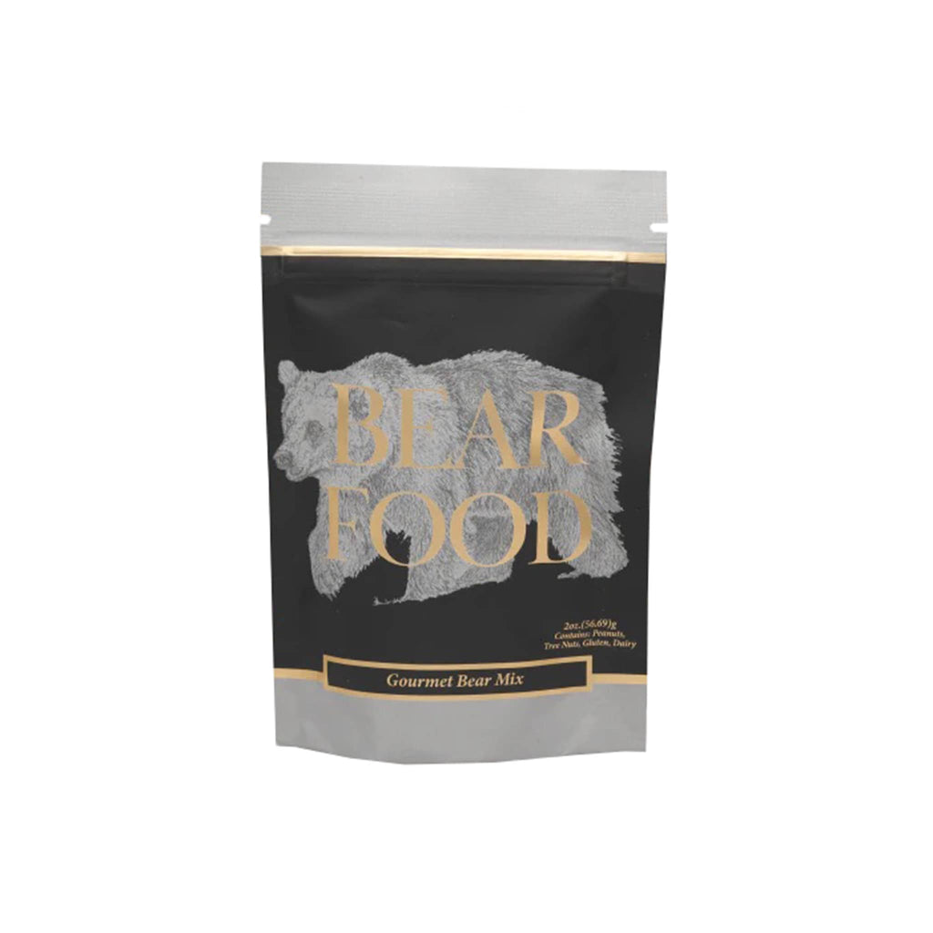 Bear Food Gourmet Bear Mix Peanuts in gray 2 ounce pouch.