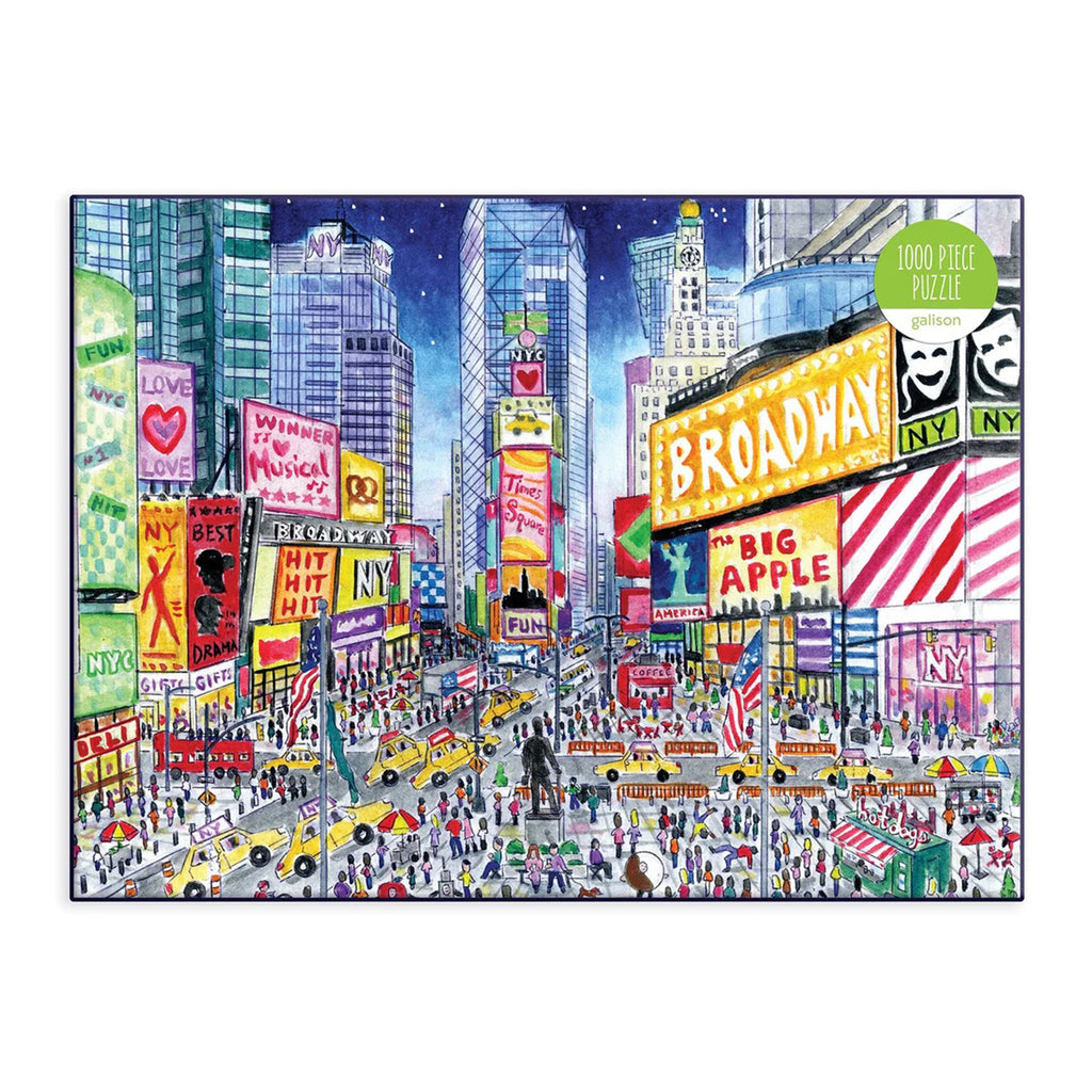 chronicle 1000 piece times square jigsaw puzzle box front view.
