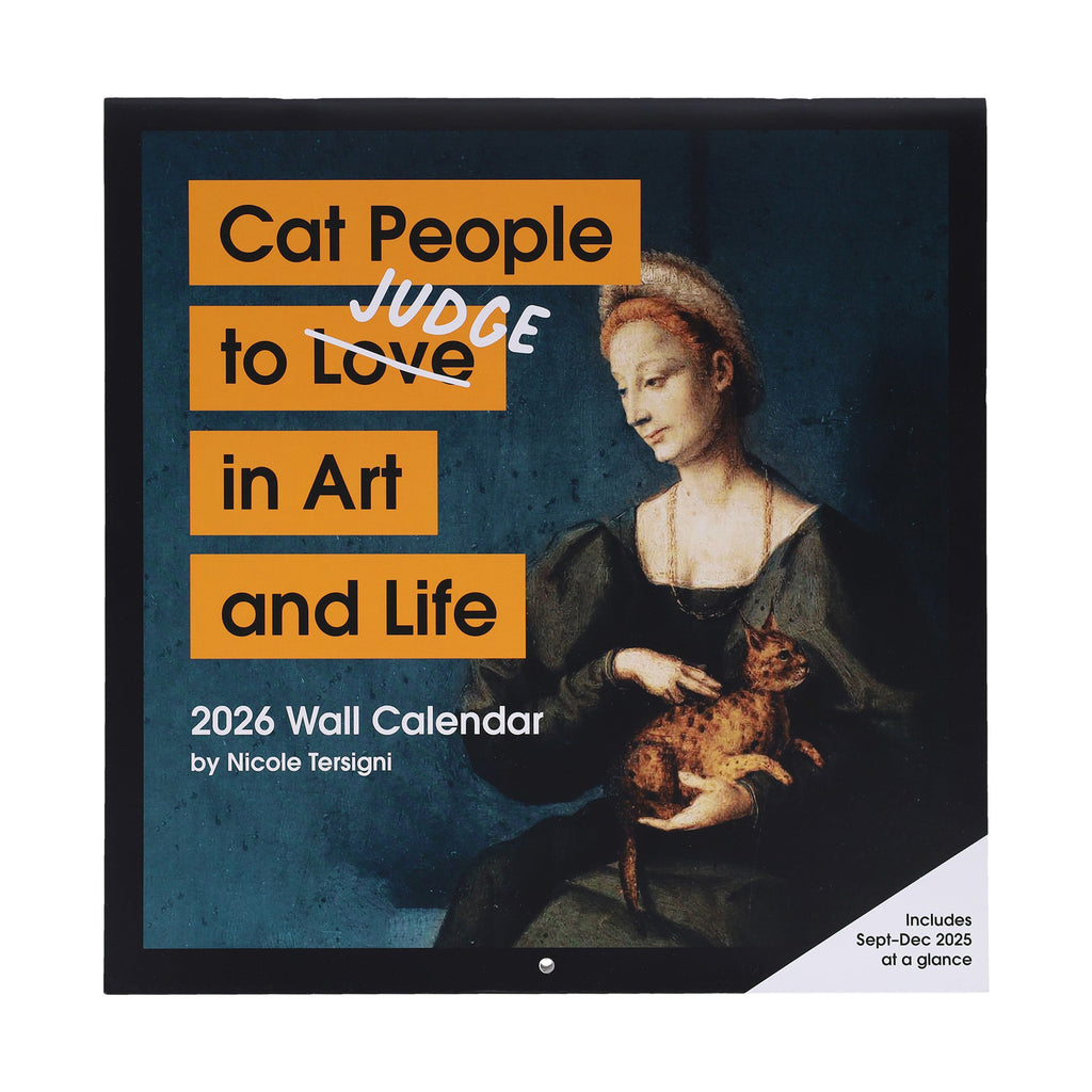 chronicle cat people to judge in art and life 2026 wall calendar