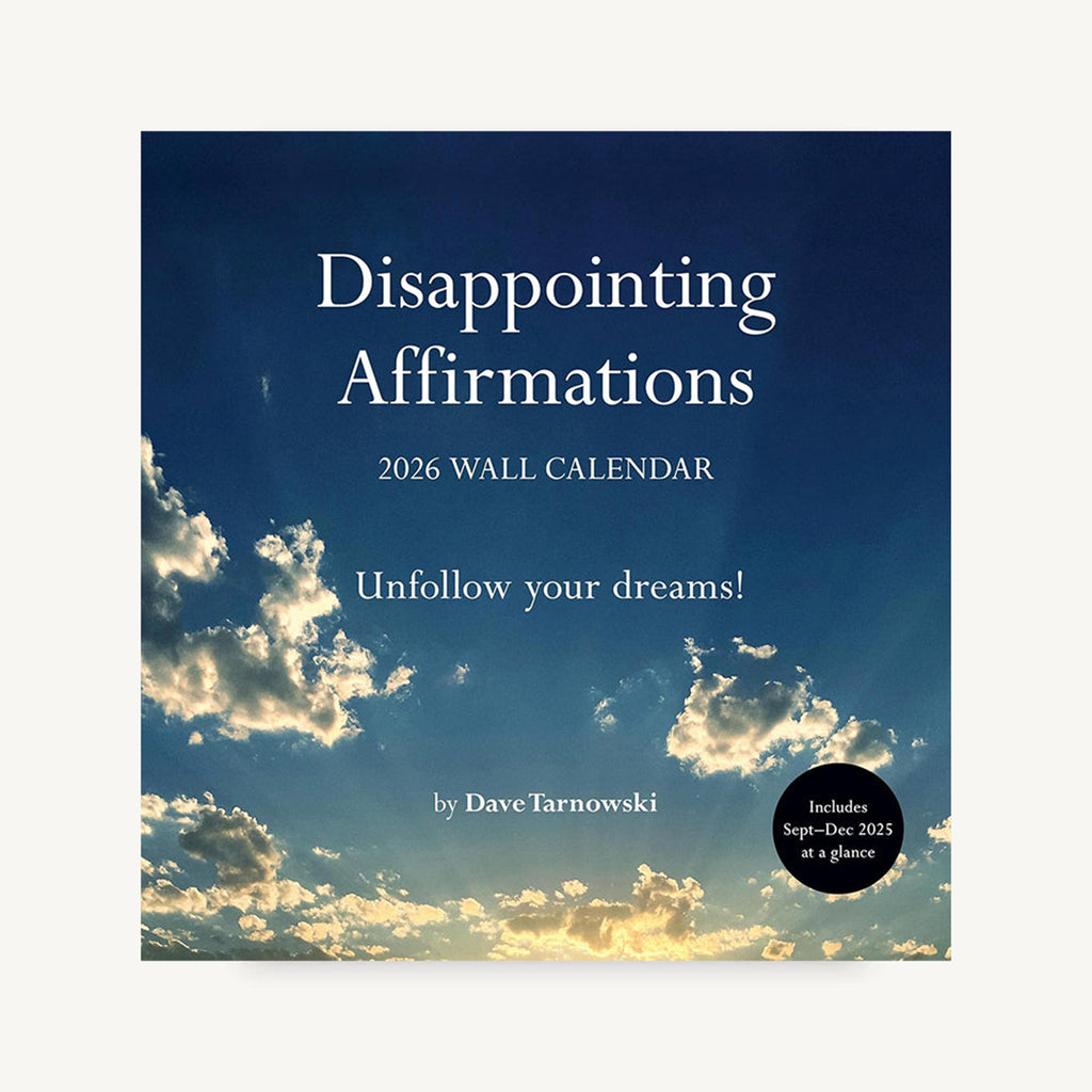 chronicle disappointing affirmations 2026 wall calendar