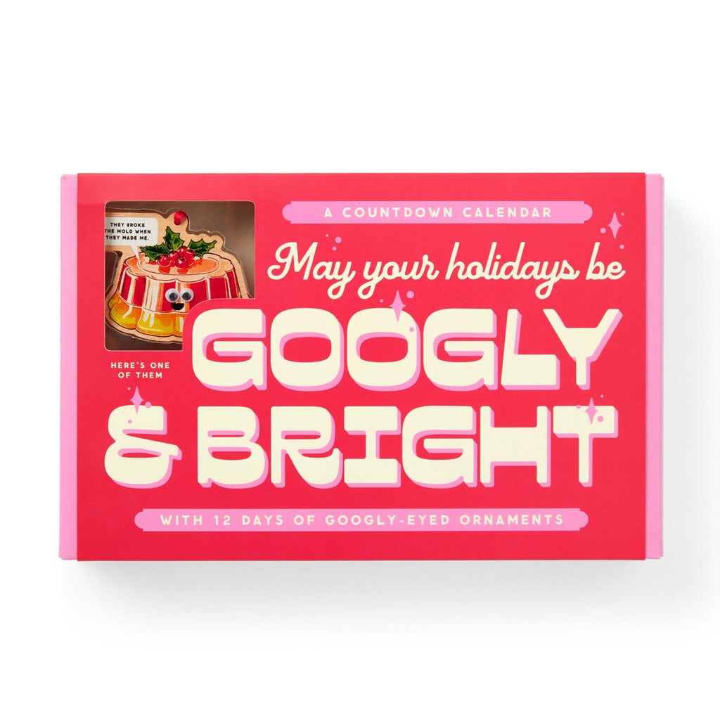 chronicle googly bright holiday ornament countdown calendar