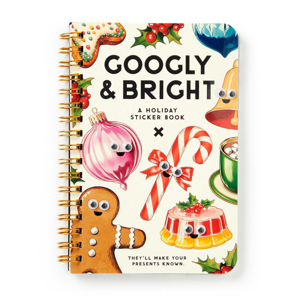 chronicle googly bright holiday sticker book