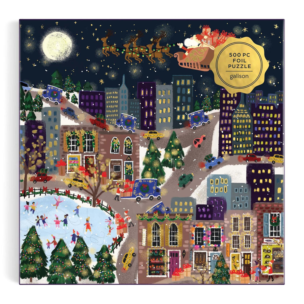 chronicle joy laforme presentville 500 piece foil puzzle