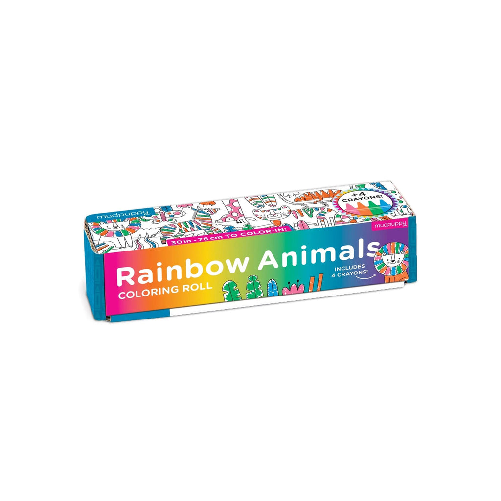 chronicle rainbow animals mini coloring roll