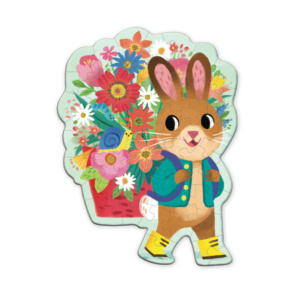 chronicle bunny bouquet 48 piece scratch sniff shaped mini puzzle