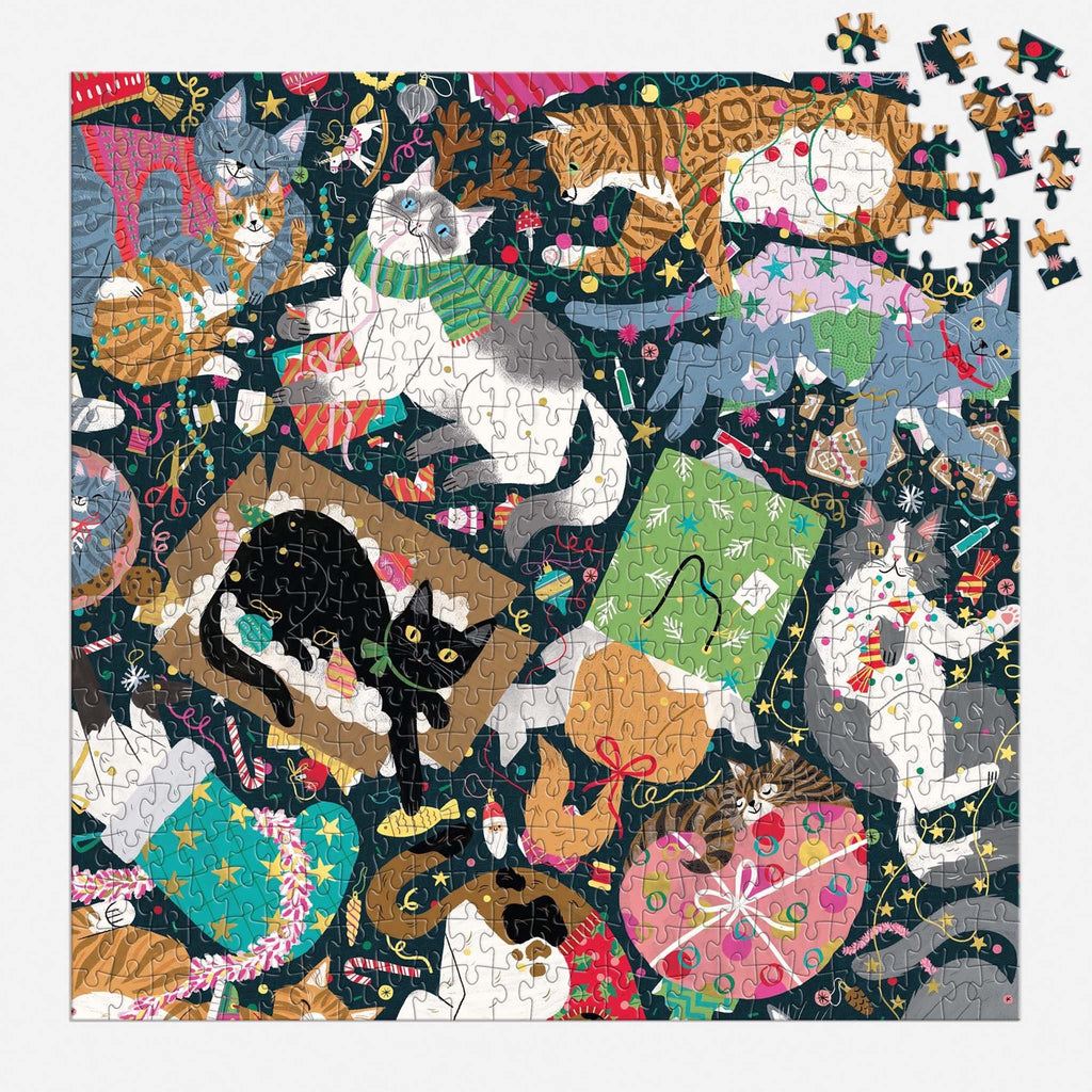 chronicle catmas chaos 500 piece foil puzzle