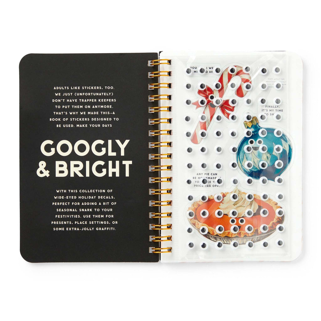 chronicle googly bright holiday sticker book
