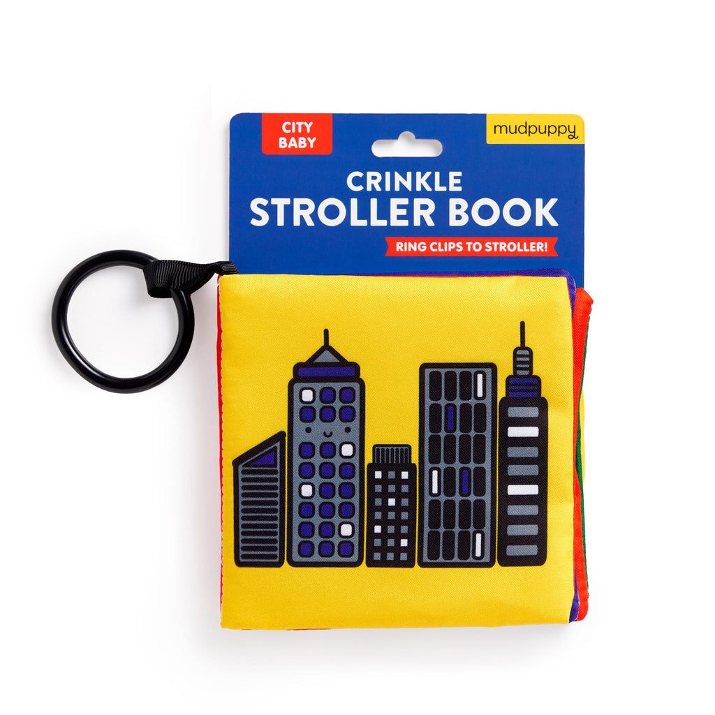 chronicle city baby crinkle fabric stroller book