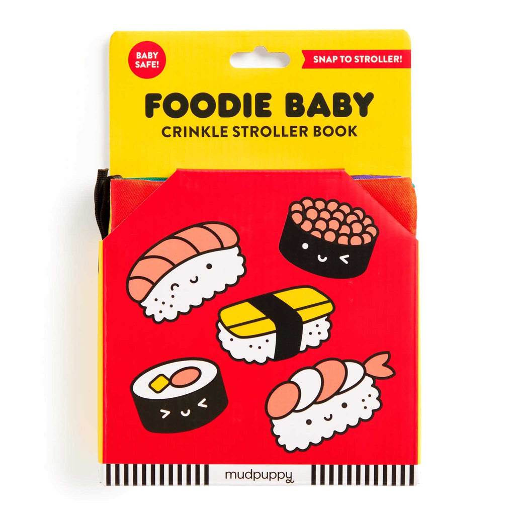 chronicle foodie baby crinkle fabric stroller book