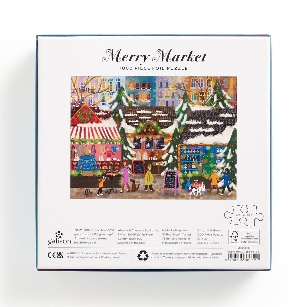 chronicle merry market 1000 piece foil puzzle