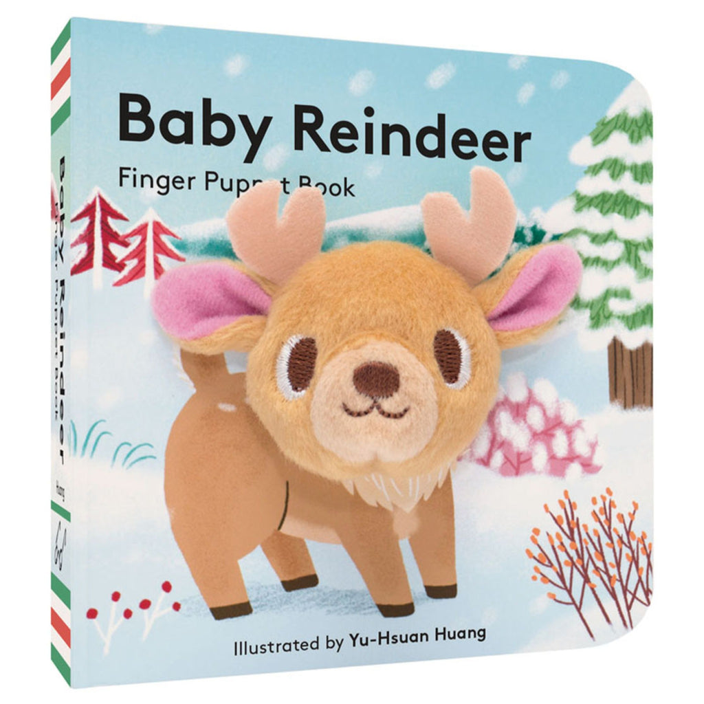 Chronicle Baby Reindeer Finger Puppet Board Book front cover.