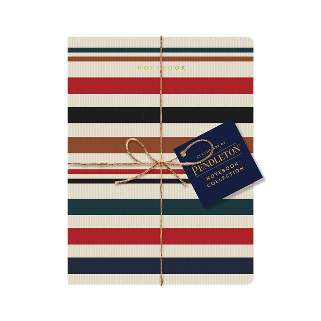 Chronicle The Classic Art of Pendleton notebook collection, set of 3 tied together with twine.