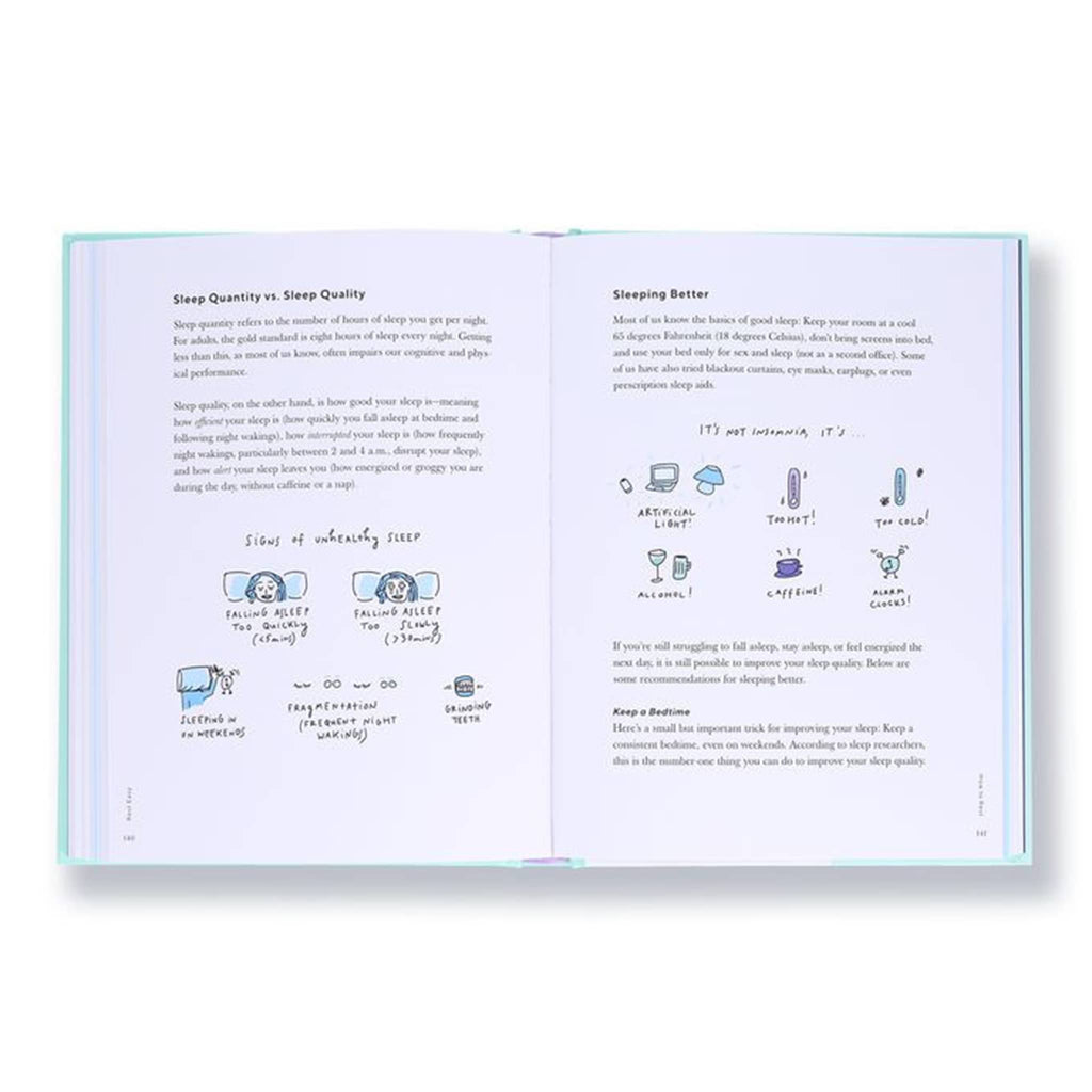 Chronicle Rest Easy: Discover calm and abundance through the radical power of rest by Ximena Vengoechea, hardcover book, sample page 3.