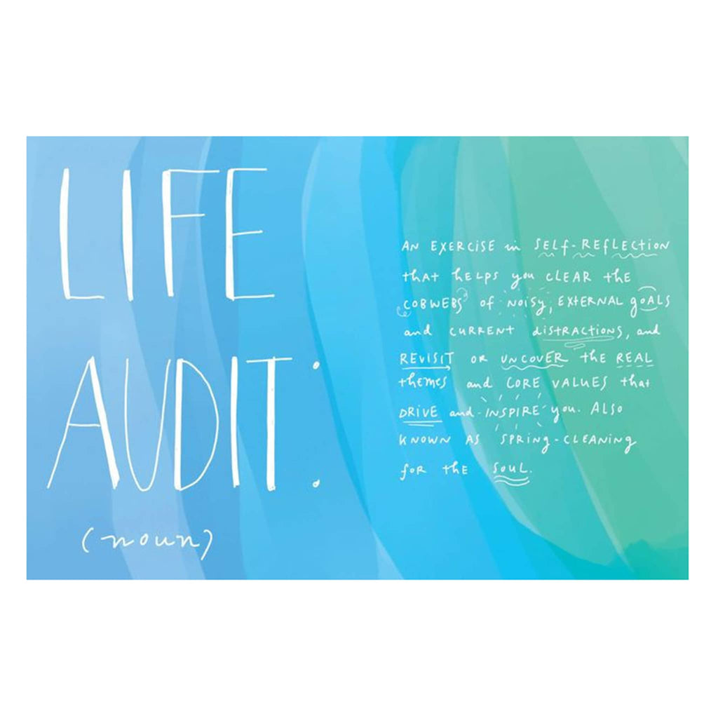 Chronicle The Life Audit hardcover book, sample page 3.