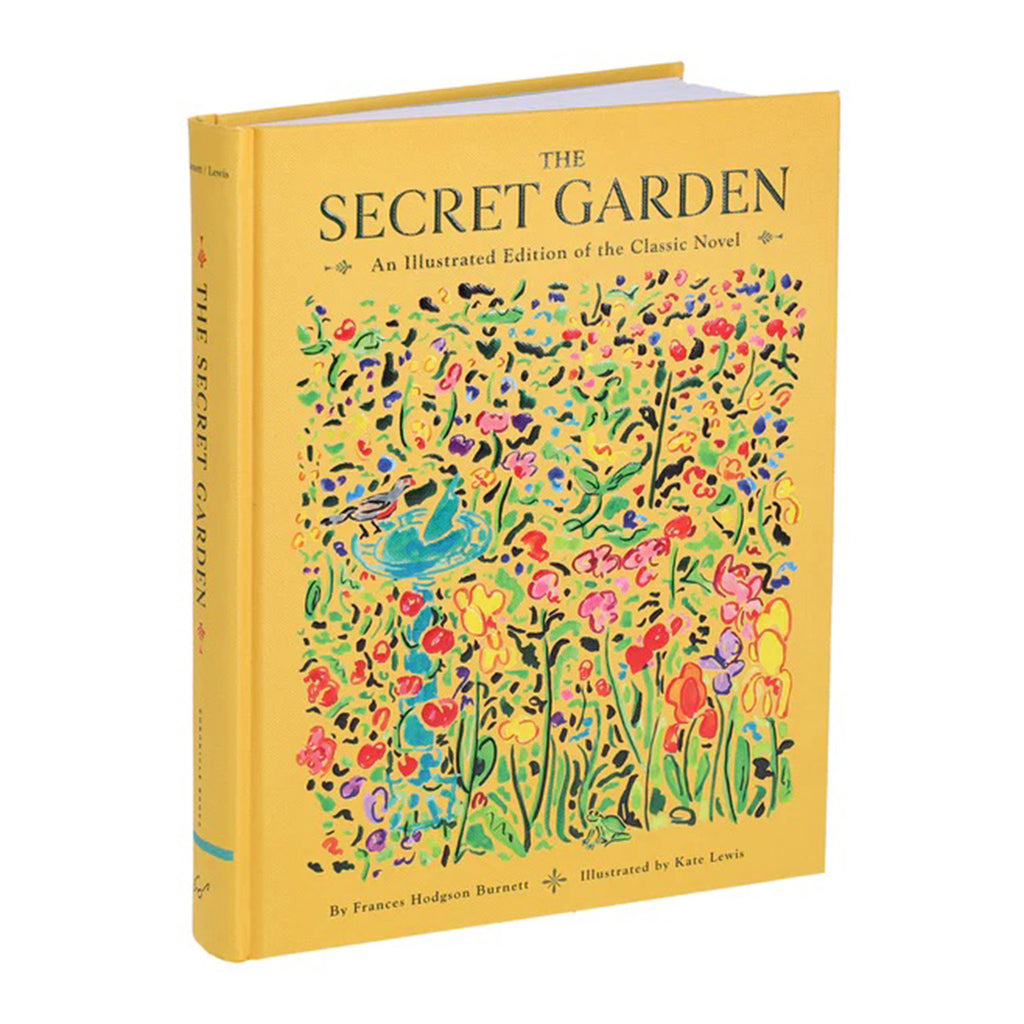 Chronicle The Secret Garden: An Illustrated Edition of the Classic Novel, hardcover book with illustrated front cover, front angle.