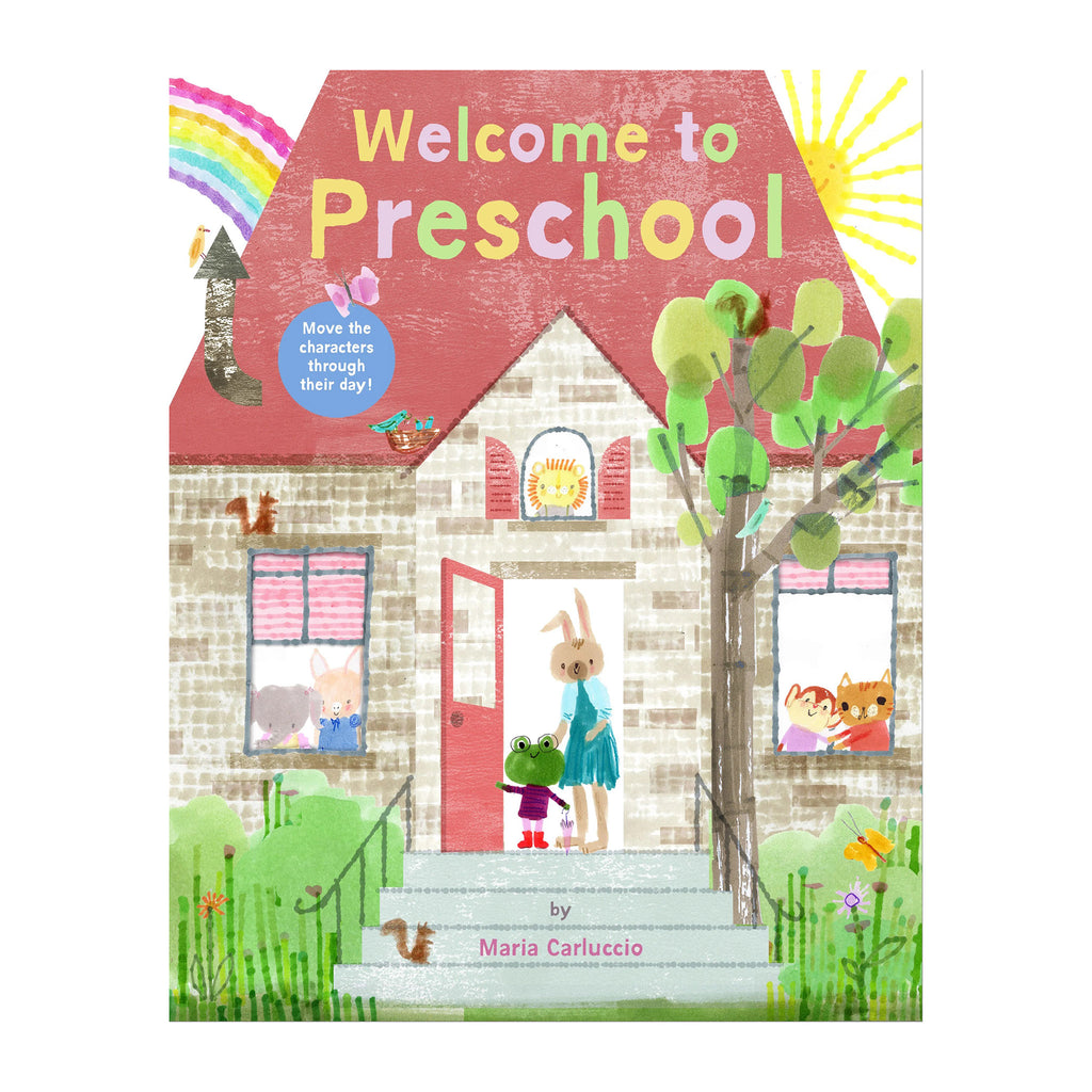 Chronicle Welcome to Preschool interactive toddler board book front cover.