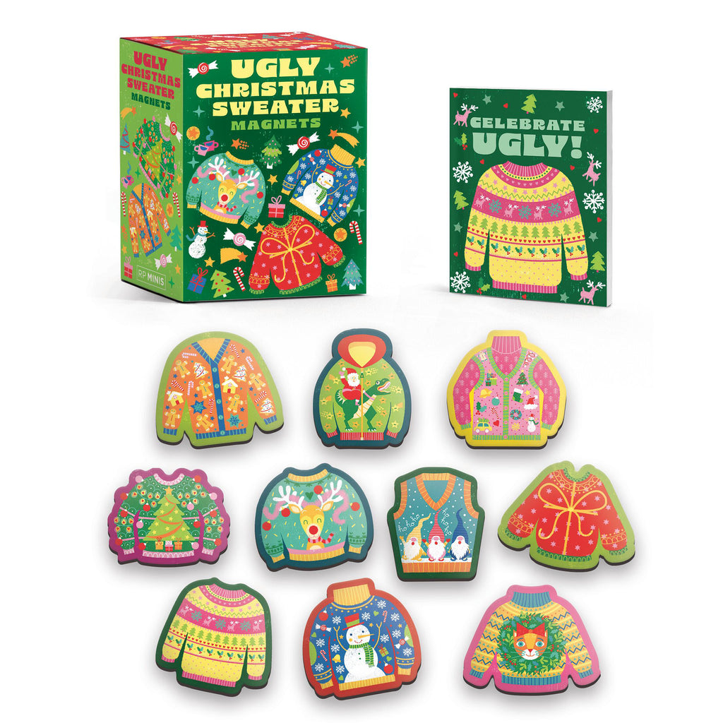 hachette ugly christmas sweater magnets