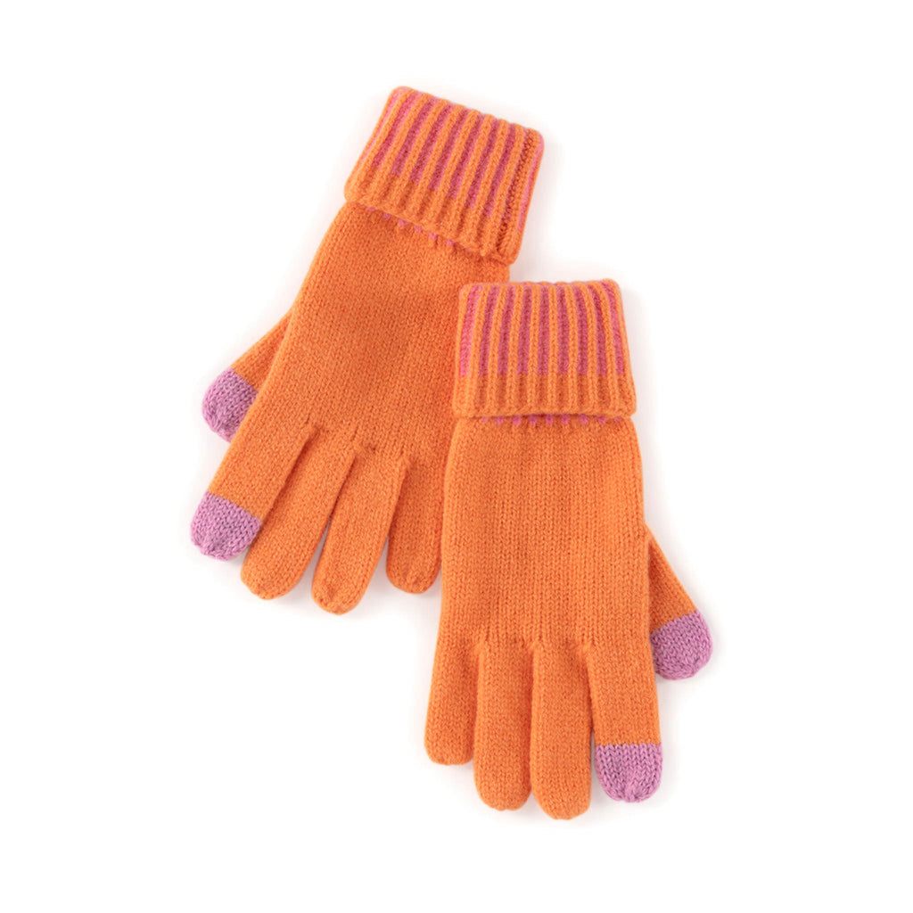 shiraleah christie touchscreen gloves orange