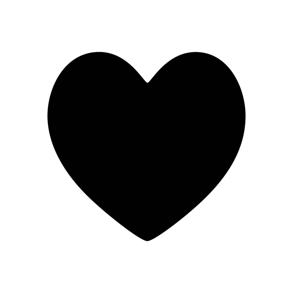 DAM Avenir Scratch note paper hearts, unscratched black heart.