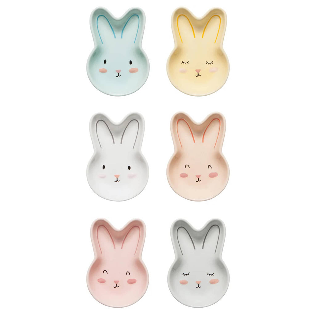 Danica Easter Bunny pinch bowls, set of 6 in assorted colors.