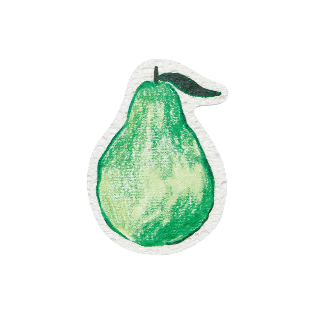 Danica Locally Grown Compostable Dish Sponge with a green pear design.