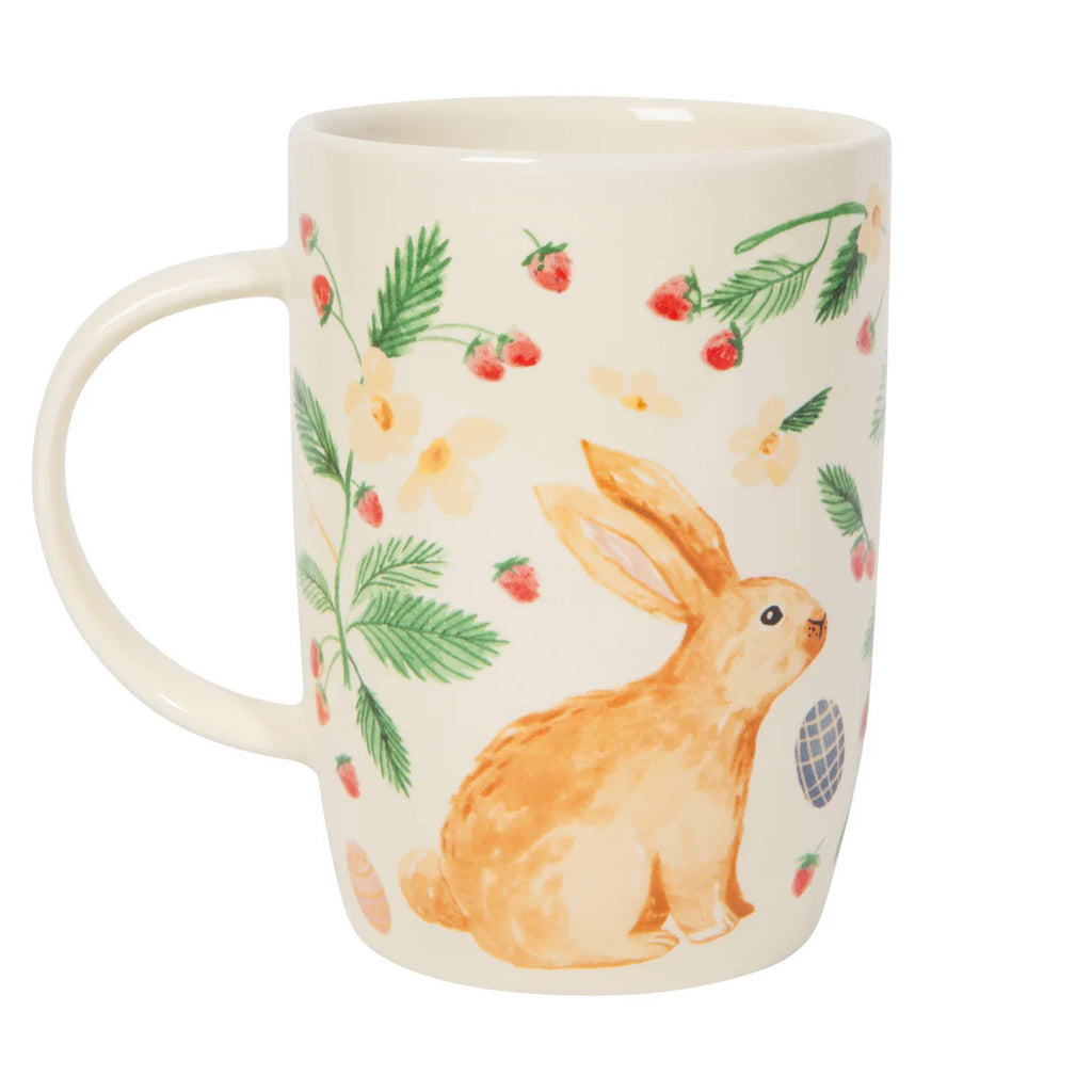 Danica Easter Meadow Tall Coffee Mug, handle on the left.