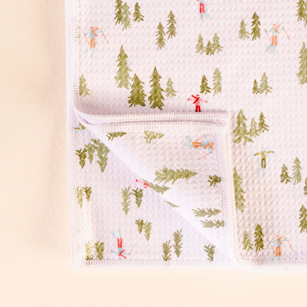 darling effect apres ski waffle tea towel