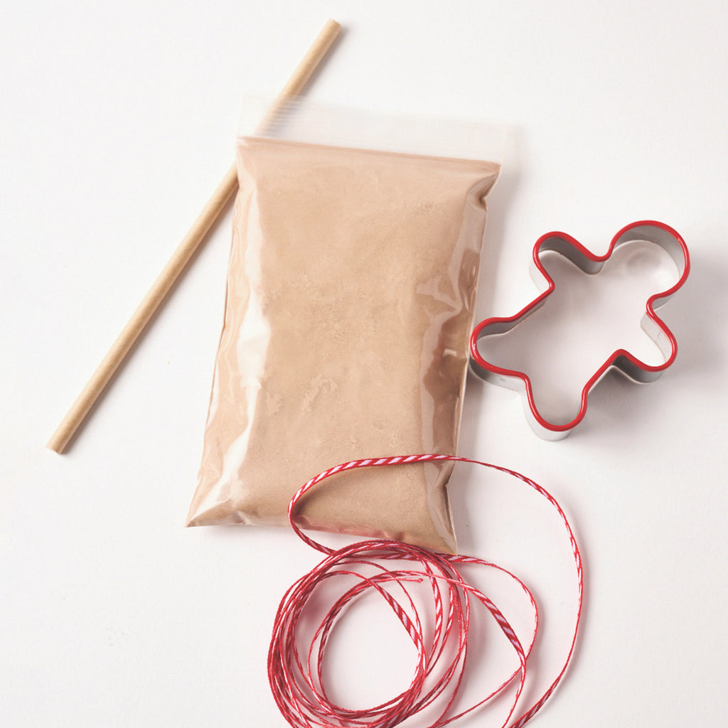 Eco Kids Gingerbread Ornament Kit, contents.