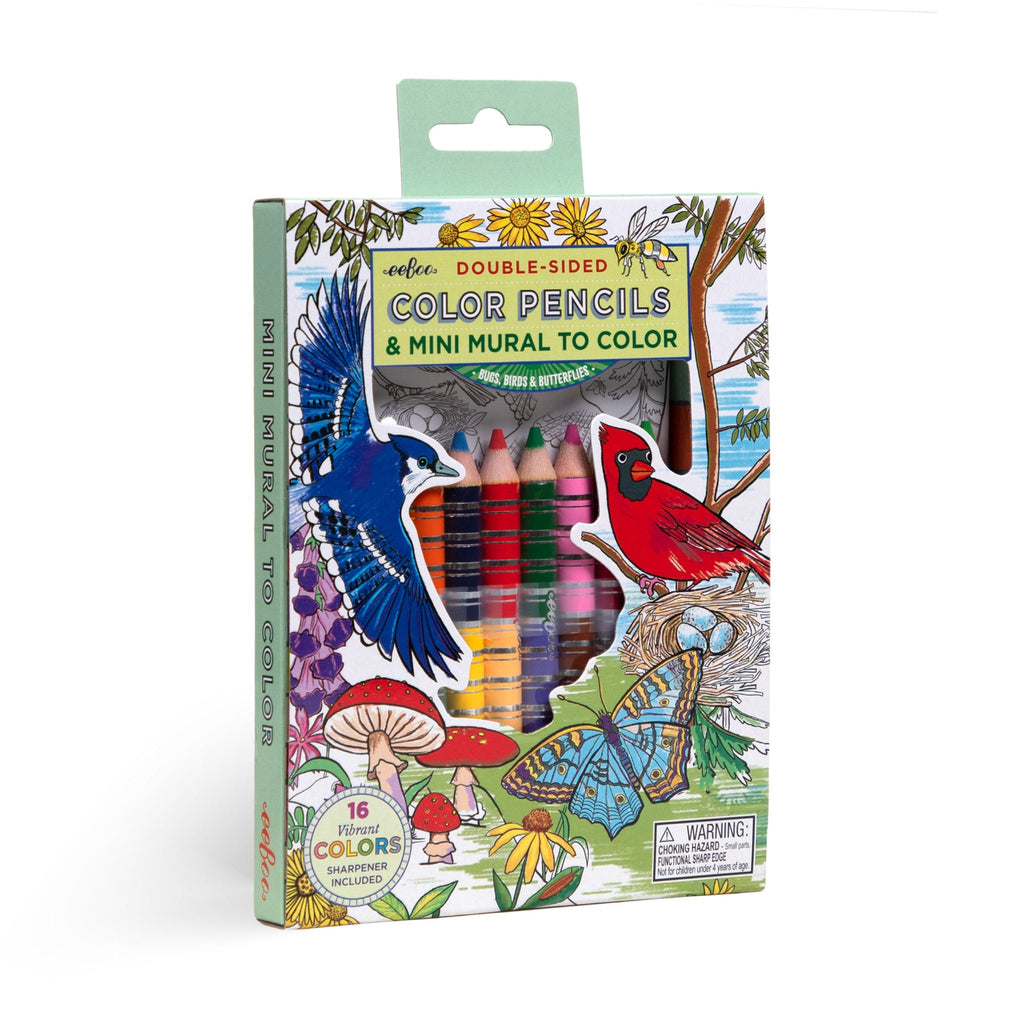 eeboo bird butterfly mini mural