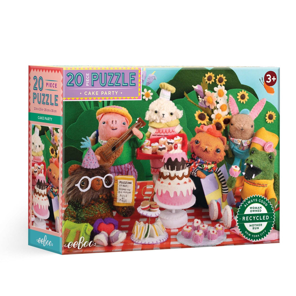 eeboo cake party 20 piece puzzle