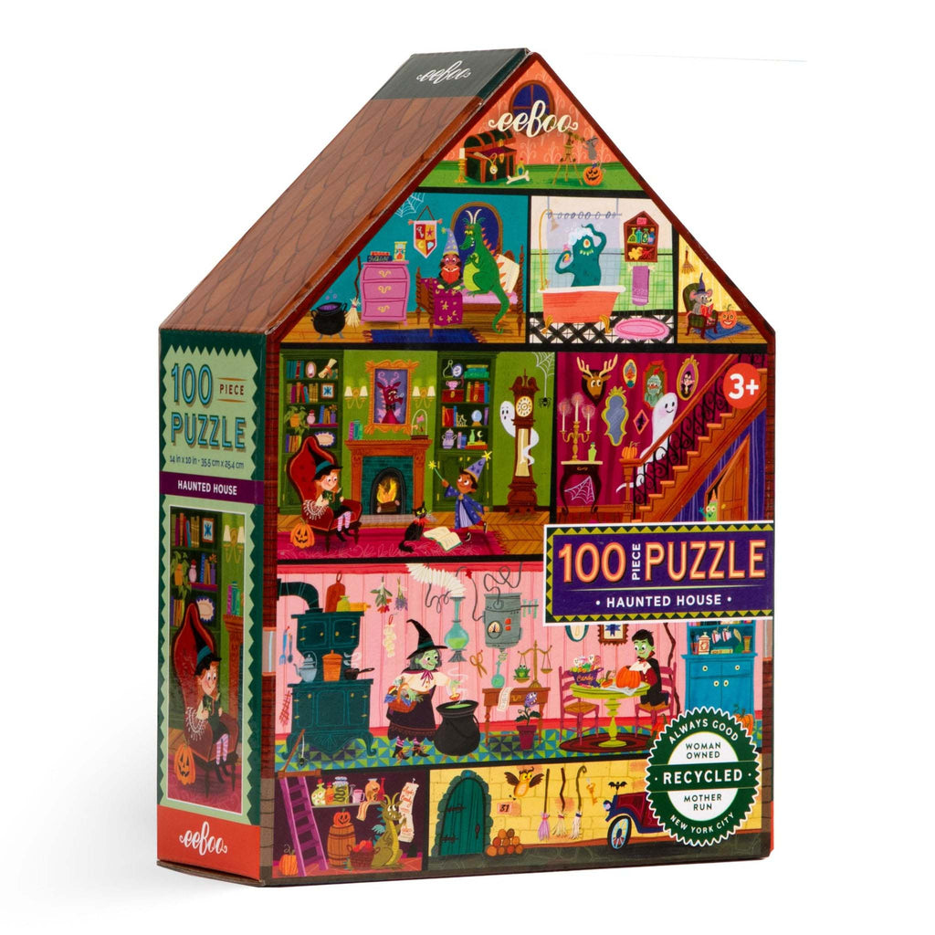 eeboo haunted house 100 piece puzzle