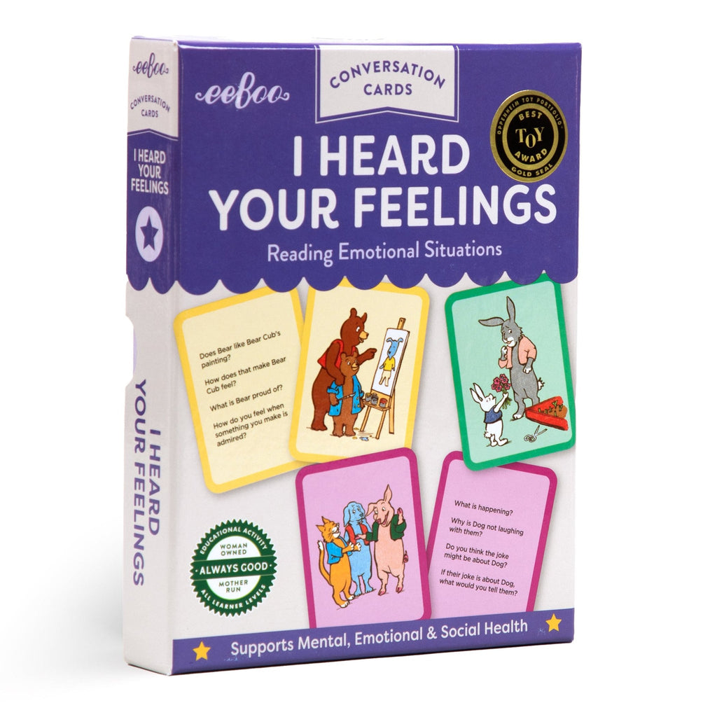 eeboo i heard your feelings hardbox flashcards