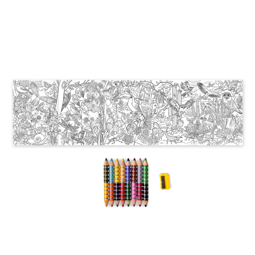 eeboo bird butterfly mini mural
